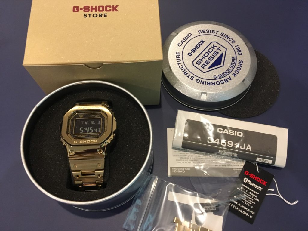 □木村拓哉 G-SHOCK メタルゴールド GMW-B5000GD-9JF - 腕時計(デジタル)